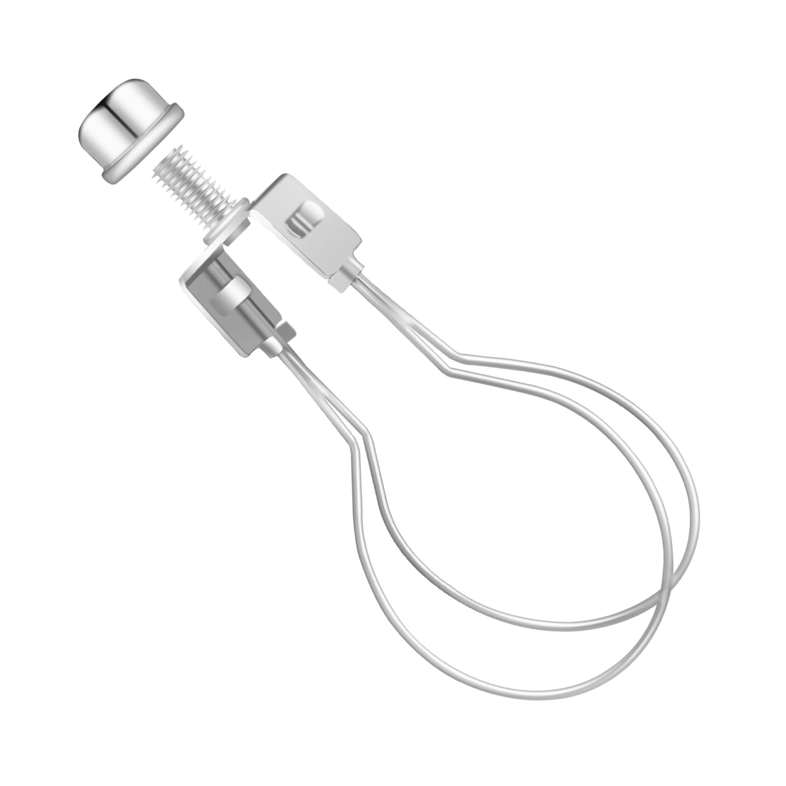 Oxdfk Clip-On Lampshade Adapter Kit, Nickel Color, Includes Finial & Levellers, Model Oxdfk