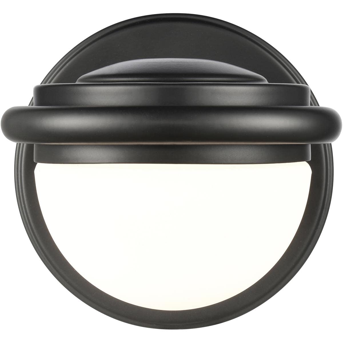 Elk Home Nelly 1-Light Vanity Light, Matte Black Finish, Opal Glass, Modern Style