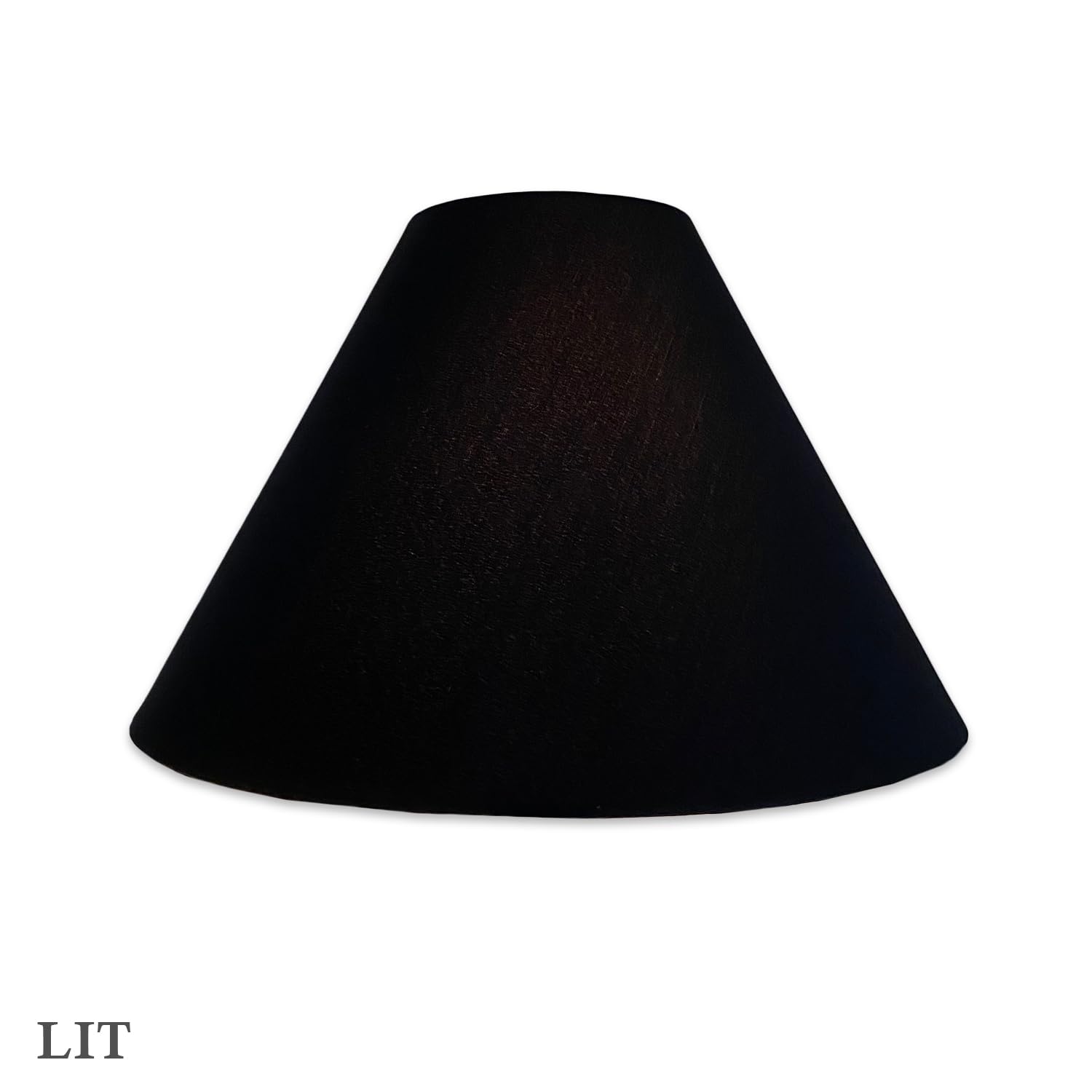 Royal Designs, Inc. Coolie Empire Hardback Lamp Shade, Hb-607-20Blk, Black, 7 X 20 X 12