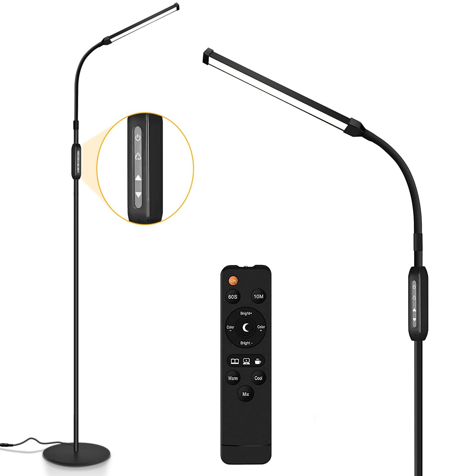 Ebest Led Floor Lamp For Eyelash Extensions Standing Floor Lamps For Office Eyelash Lamp Tattoo Light Reading Lamp For Bedroom M