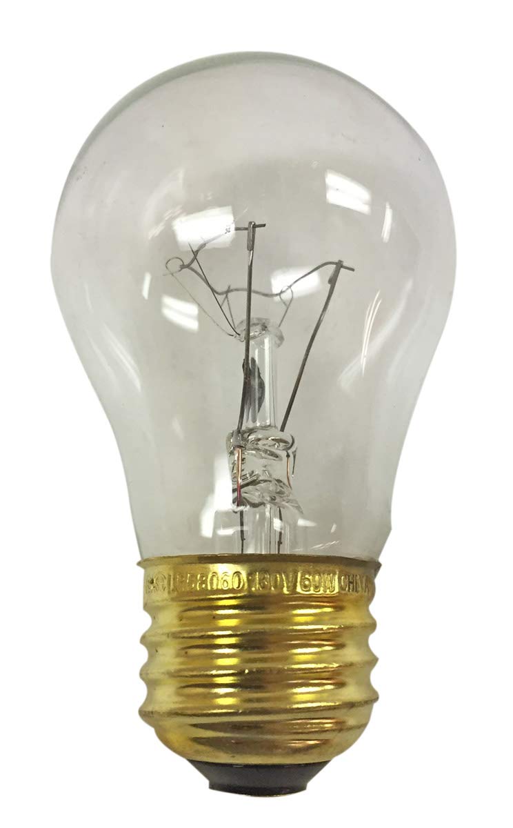 Royal Designs Clear Glass Incandescent Light Bulbs, E26 Medium Brass Base, 15W, Set of 16, Model LB-5011-16