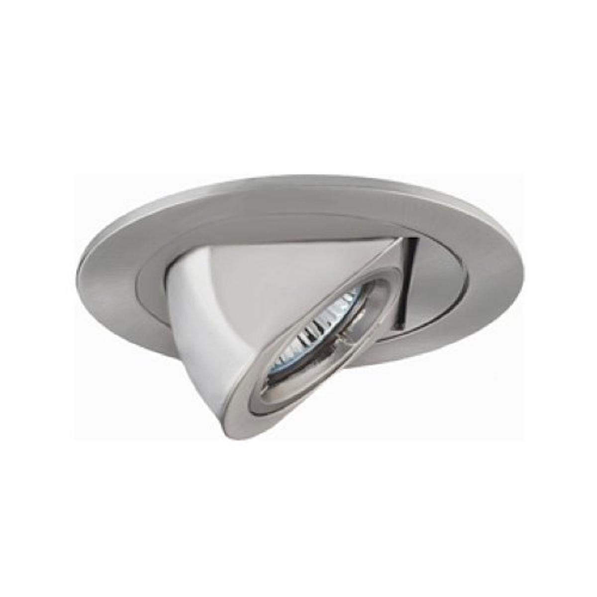 Jesco Lighting Tm411St 5&quot; Dropped Dish Shower With Low Voltage Trim, Satin Chrome Finish With Frosted Opal White Glass