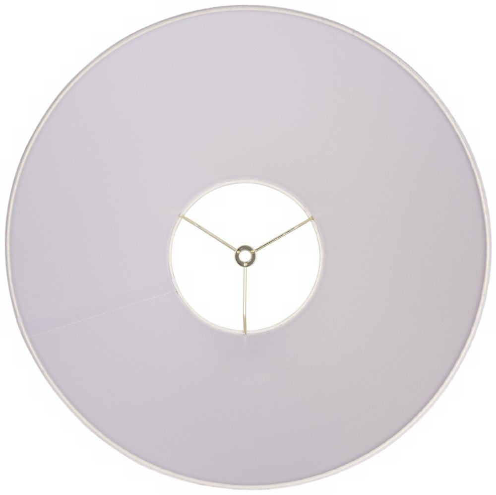 Cal Lighting Sh-8108/17-Ow Transitional Shade From Linen Coolie Collection In White Finish, 17.00 Inches