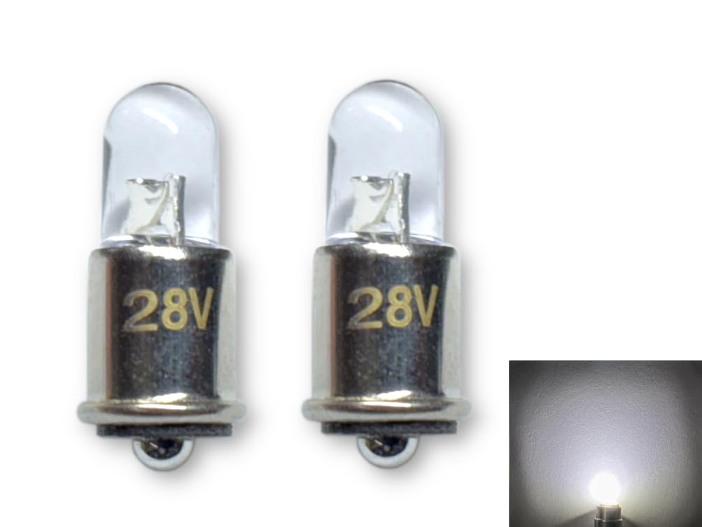 #327 Led Replacement Bulb | 28Vdc, Bi-Polar, Midget Flange Base | Dimmable | Replaces Bulb Numbers: 327, 387, 376, S3368-2, Ms25