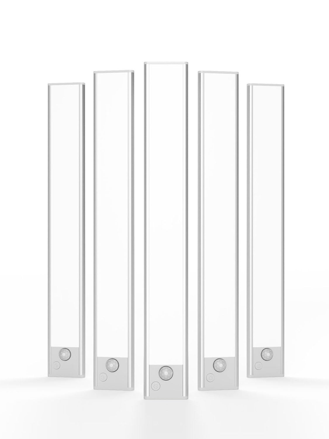 Under Cabinet Lighting, LED Motion Sensor Lights Indoor, 5 Pack Magnetic Rechargeable 2500mAh Closet Lights, Wireless Under Coun
