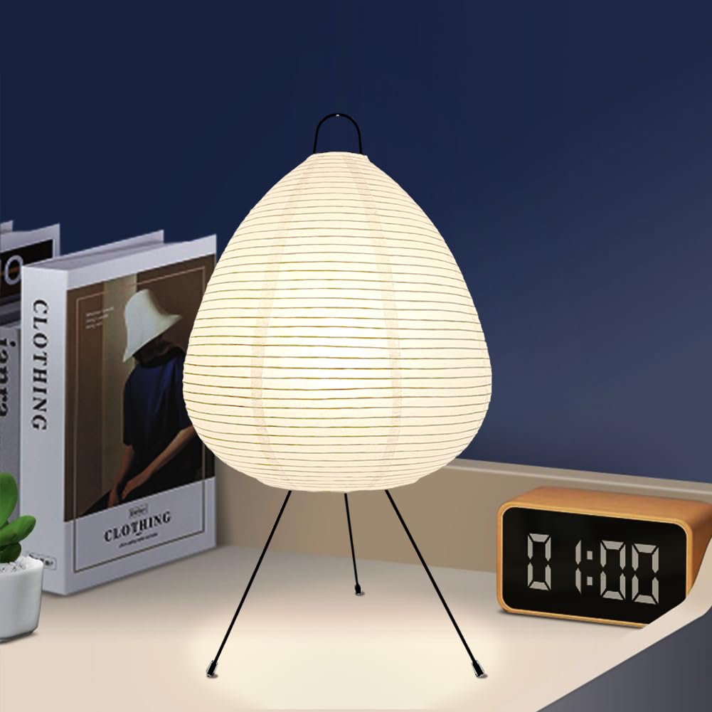 Yy Yearchy Table Lamp Paper Lamp Standing Lamps With Rice Paper Shade For Bedroom Livingroom(Lamp Shape)
