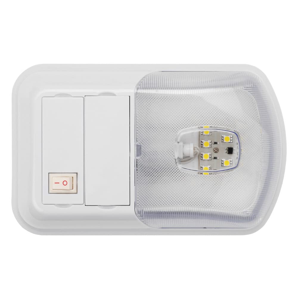 AP Products 016-BL3002 Interior Single Dome Light with LED Bulb