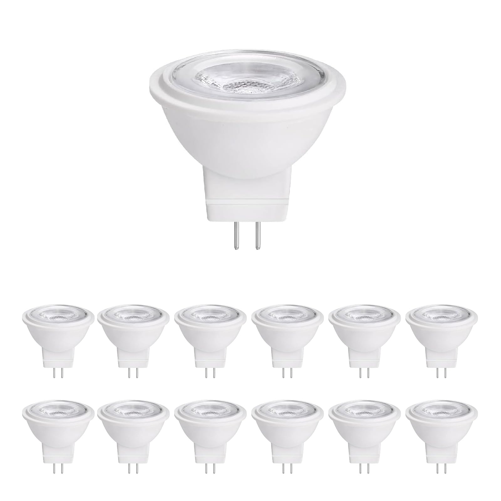 Makergroup Mr11 Gu4.0 Bi-Pin Led Light Bulb 3W 12Vac/Dc Low Voltage Led Spotlights Warm White 2700K-3000K For Outdoor Landscape Lighting And Indoor Recessed/Track Lights 12Pcs