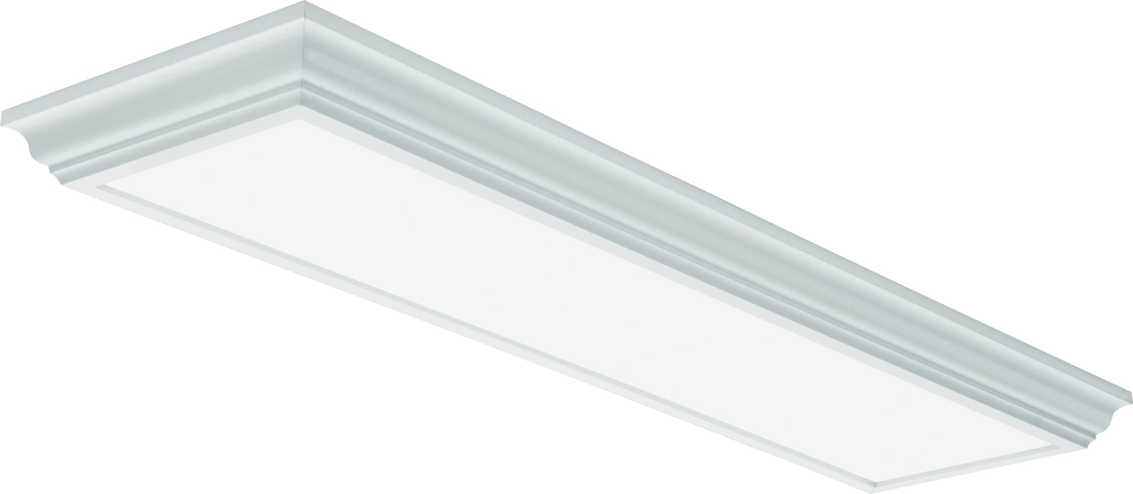 Lithonia Lighting Led Linear Flush Mount, 4-Foot, 2800 Lumens, 35W, 4000K, White, Damp Listed, Model Fmfl 30840 Caml