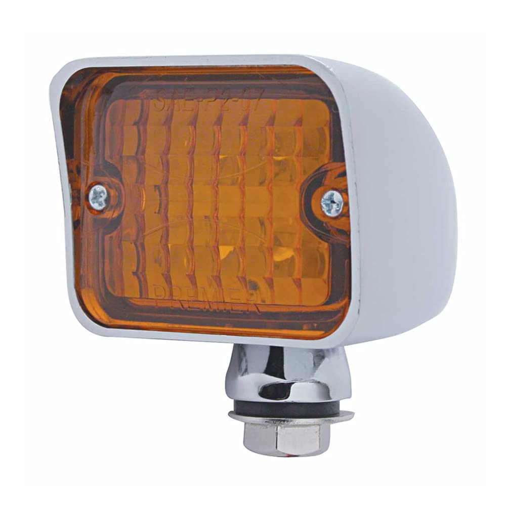 United Pacific 6 Led Large Rod Light - Amber Led/Amber Lens, (39196)