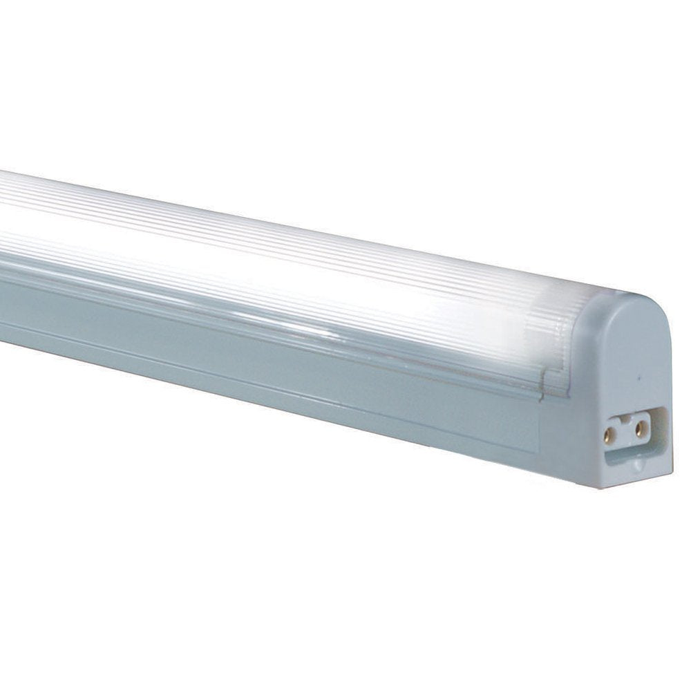 Jesco Lighting Fluorescent Undercabinet Fixture, T4 Sleek Plus, 2-Wire Non-Grounded, Steel, White, Model SP4-16SW/64-W