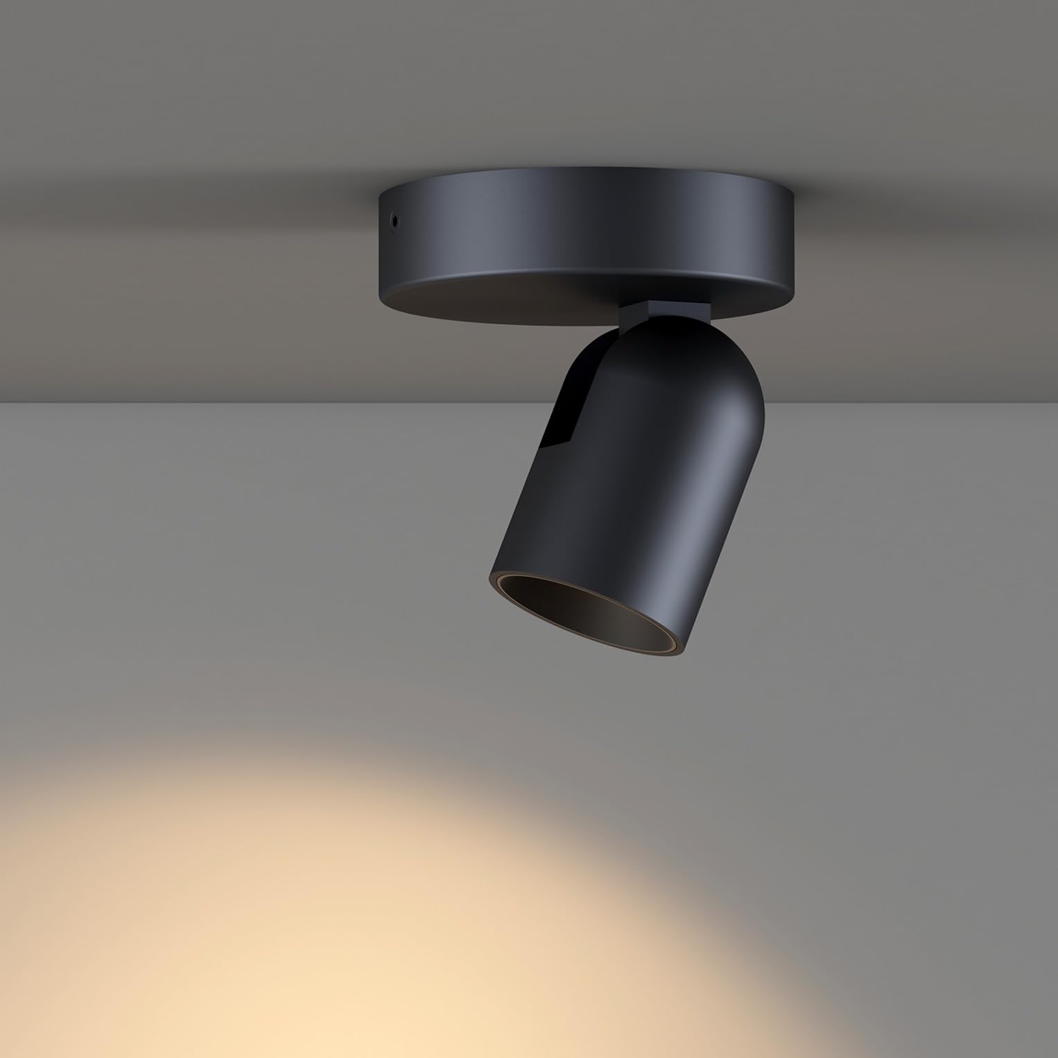 ilucezzo Flush Mount Ceiling Spotlight Dimmable Small Indoor Ceiling Light, Adjustable Directional Spotlight for Pictures Living
