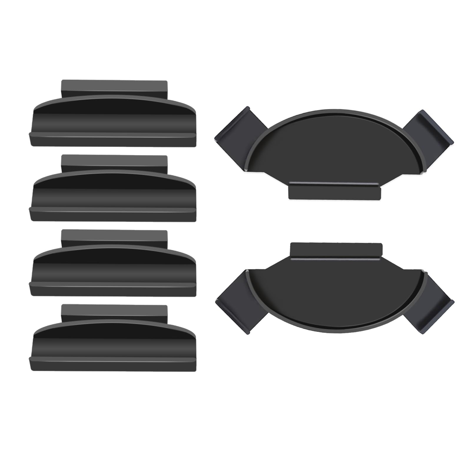 Hqparrts Brackets For Philips Hue Play Gradient Lightstrip, Mounting Clips Compatible With Philips Hue Play Gradient Lightstrip 55/65/75 Inch, Black