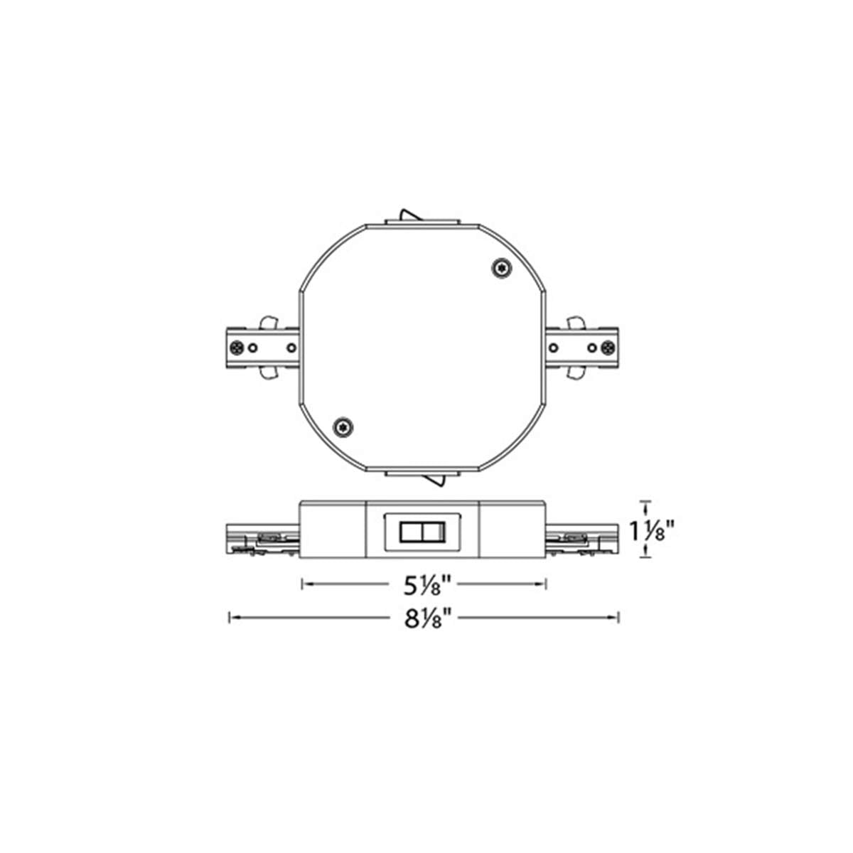 Wac Lighting Thl-Hi-1-1A-Wt Double Live End H Track Current Limiter