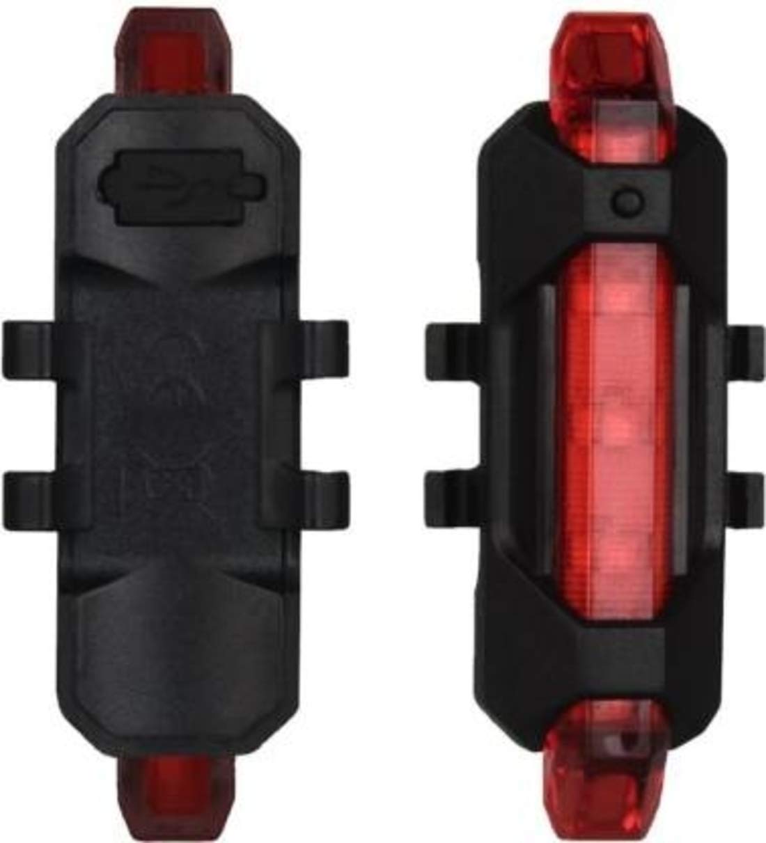 Lista Bicycle LED Head Light USB Rechargeable Light Cycling Lamp Head Light Tail Light (red)