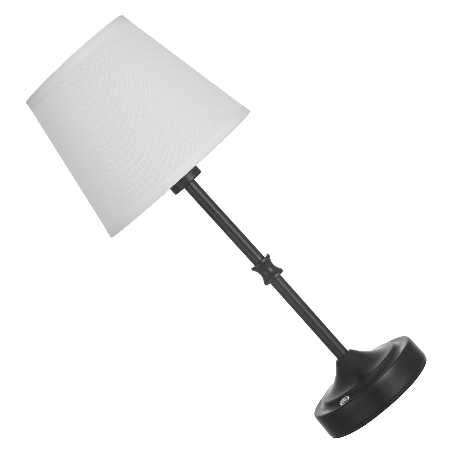 VEVOR Cordless Table Lamp, 5200mAh Battery, 3-Level Brightness, Fabric Shade, Black, Model T50