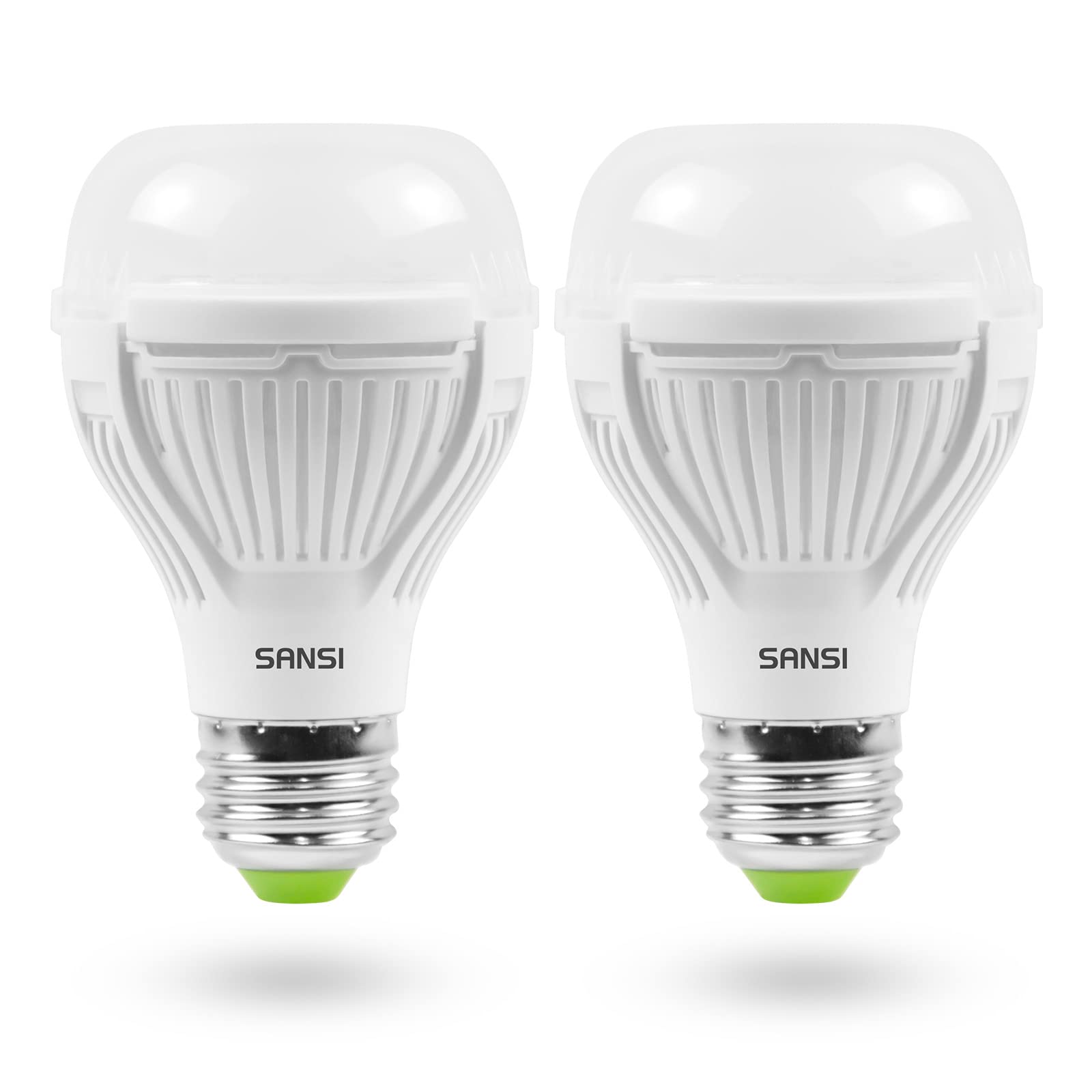 SANSI 100W Equivalent A19 LED Light Bulb, 2 Pack 22-Year Lifetime,1600 Lumens Light Bulb with Ceramic Technology, 5000K Daylight