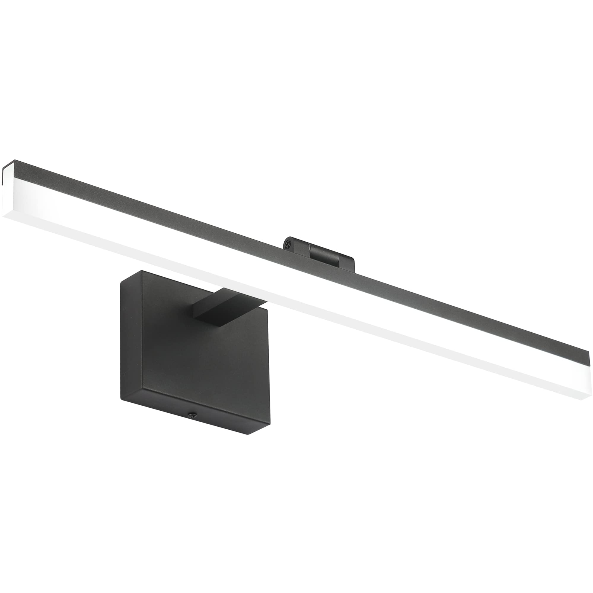 SOLFART Dimmable Vanity Light Bar 6000K Aluminum 23.6in Black Model 8778-600mm-6000K