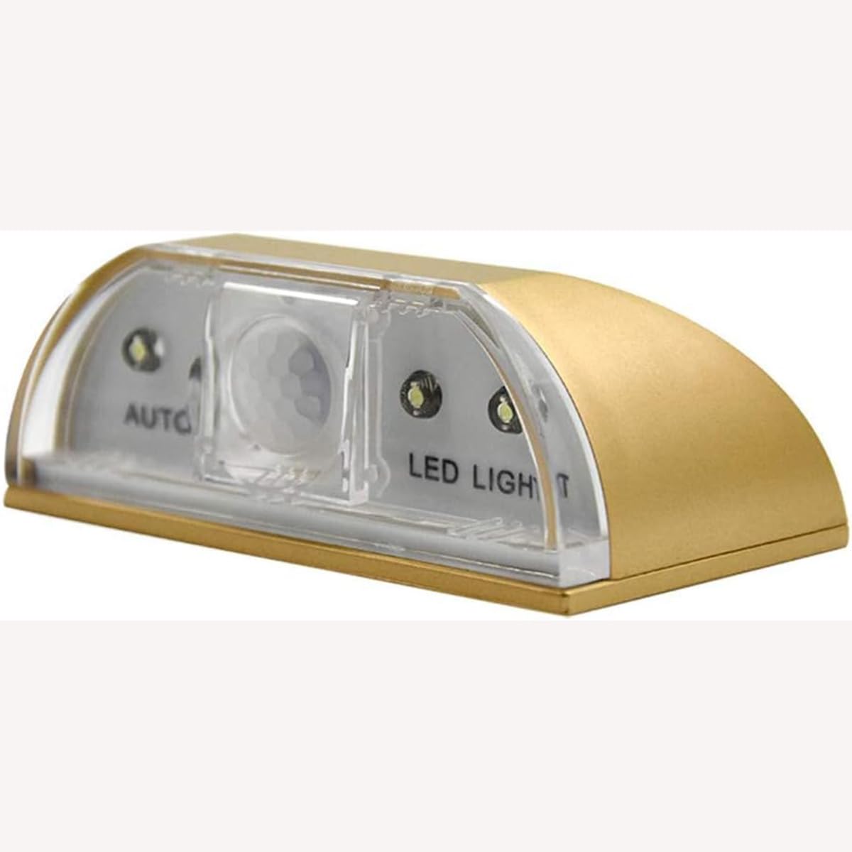 MIAOERJING Keyhole Light Lamp PIR Infrared Auto Sensor 4 LED Bulbs Gold