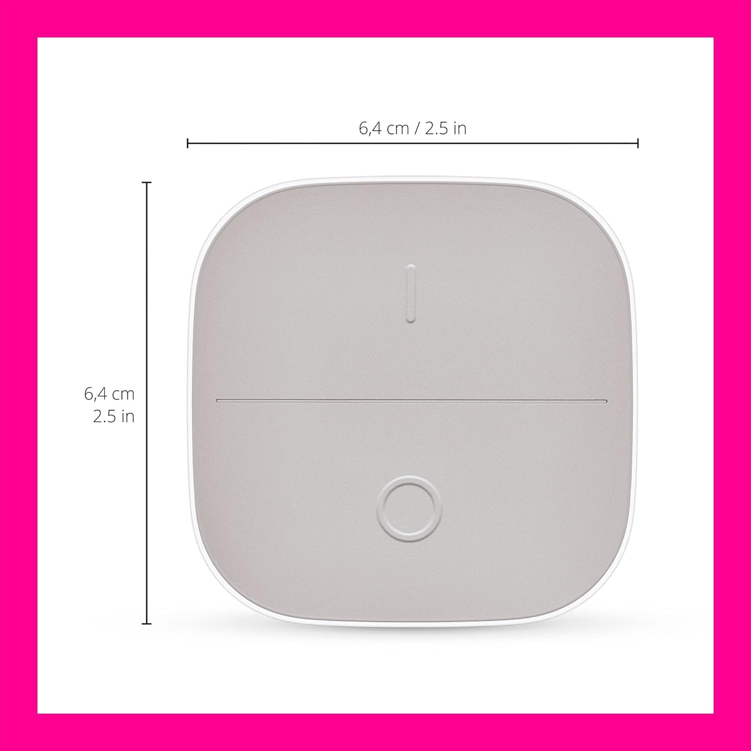 WiZ Portable Smart Button - Works Only with WiZ Smart Lights - Comes with 2 AAA Alkaline Batteries - Wireless Light Switch - Con