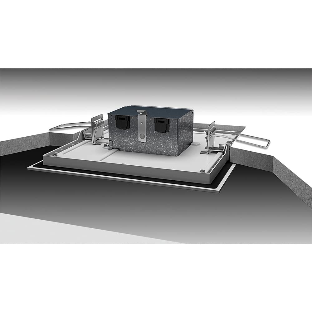 Halo Smd4S6930Whdm Smd-Dm Lens Square Integrated Led Surface Mount Recessed Downlight Trim, 3000K Soft (No Can Needed), 4.85 In,