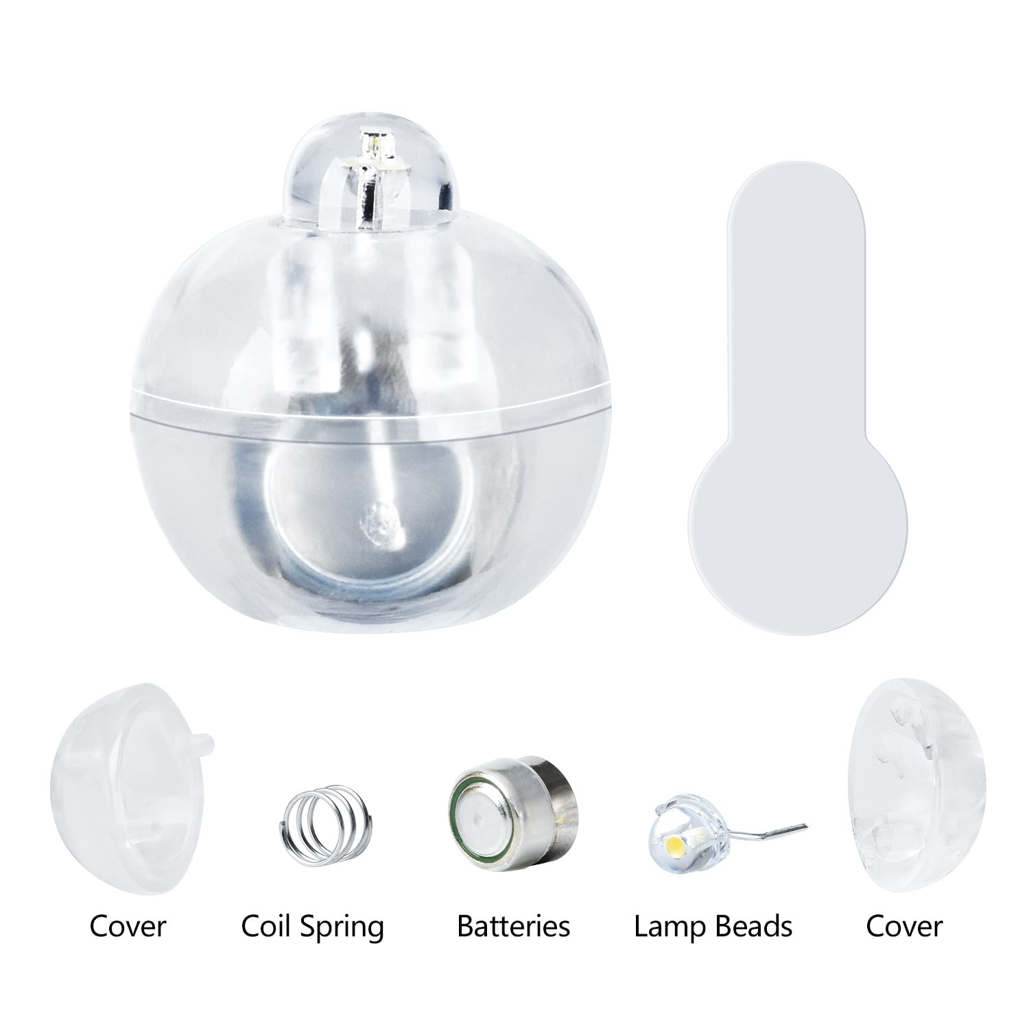 Xthuge Mini Round LED Balloon Lights, 100 Pcs, Plastic, Blue, Model XT123 - Party and Wedding Decoration