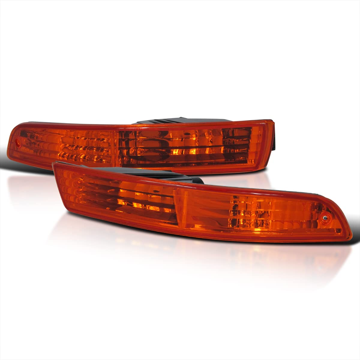 Spec-D Tuning Amber Lens Bumper Lights Compatible With 1994-1997 Acura Integra L+R Pair Assembly