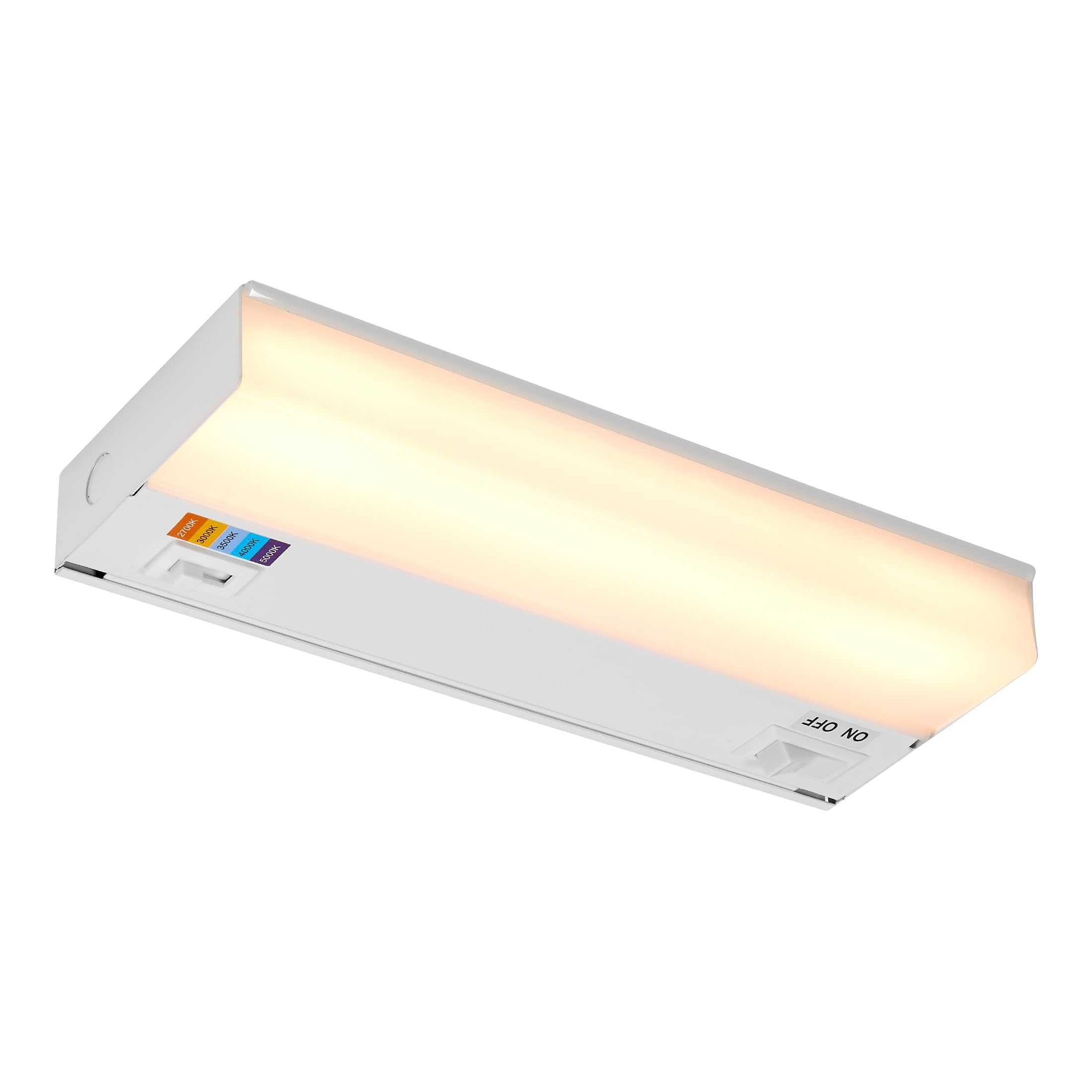 Maxxima 9 In. Hardwired Led Under Cabinet Light - 270 Lumens, 5 Cct, Color Temperature Slide Control, 2700K/3000K/3500K/4000K/50