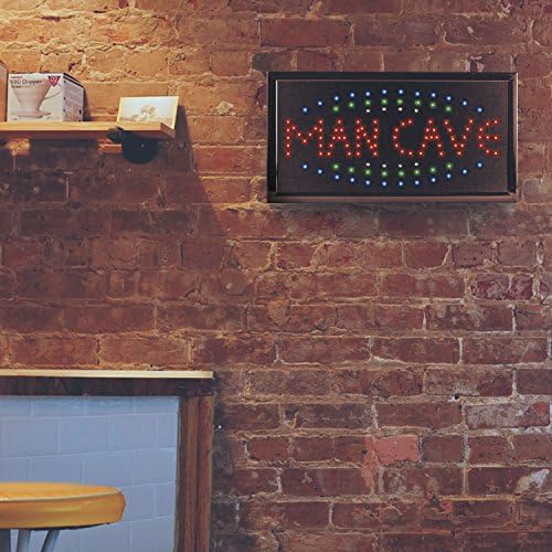 American Art Decor LED Wall Sign - Retro Neon Wall-Mounted Decor - 19in x 10in x 1.25in - Man Cave - Model 71744 - Plastic