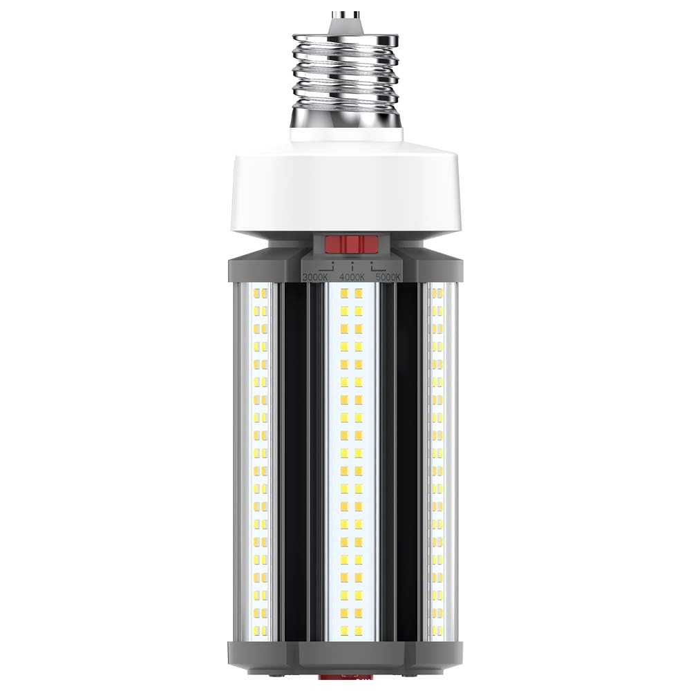 Satco S23142 Hi-Pro Wattage And Color Temperature Selectable Led Corncob Lamp, Hid Replacement, 36W/45W/54W, 3000K/4000K/5000K