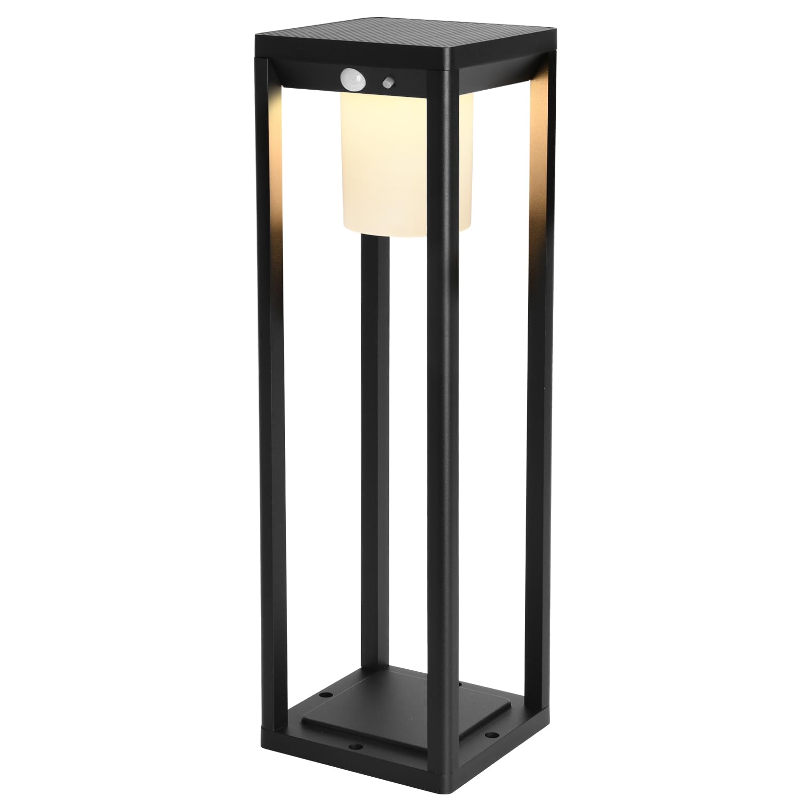 Brimmel Solar Pathway Lights Outdoor, Aluminum Waterproof Floor Lamp, 3 Lighting Modes With Motion Sensor, 600 Lumens Super Brig