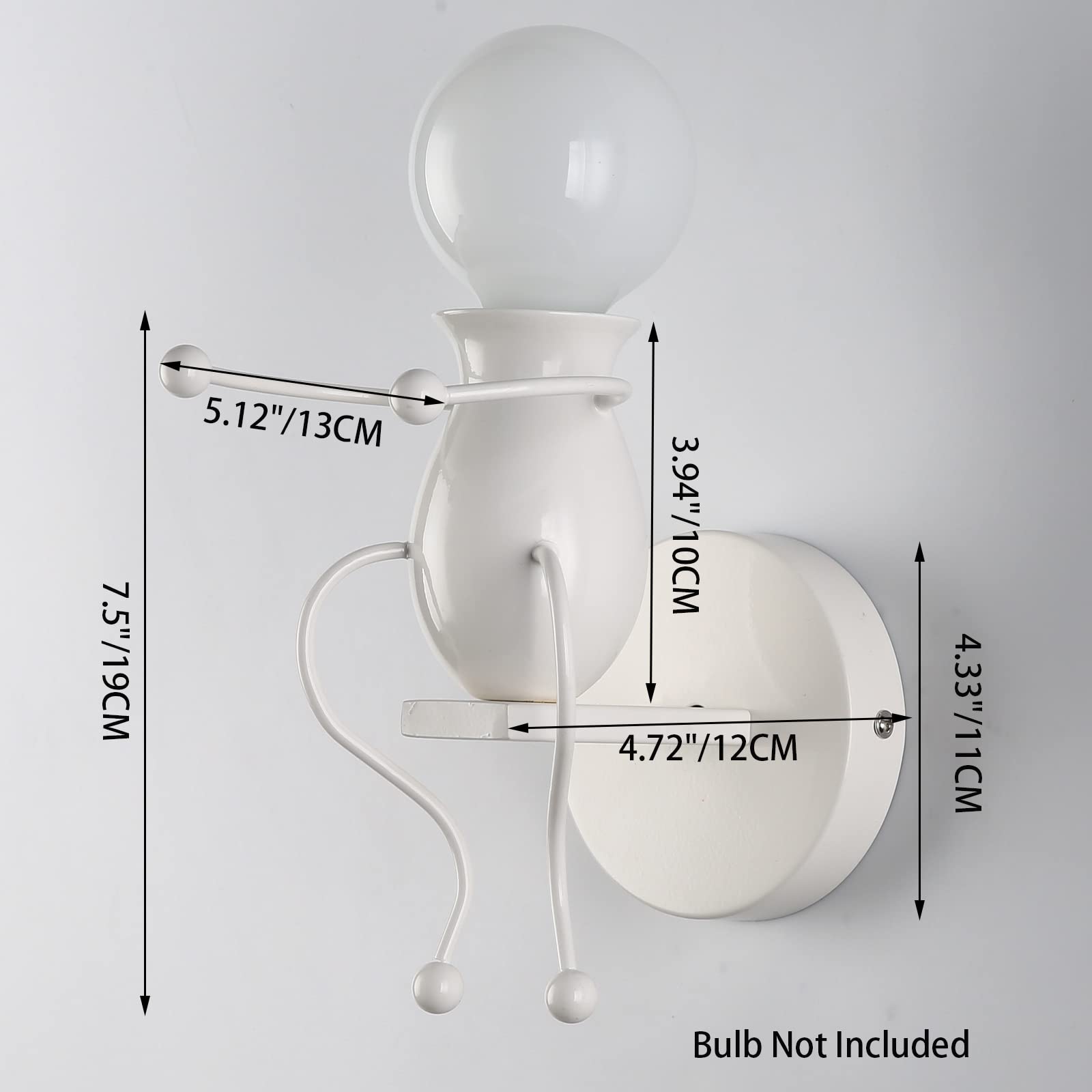 SOUTHPO LED Doll Wall Light Fixtures Childhood Little People Wall Lamps Bedroom Mini Bedside Lamp Modern Children Cartoon Wall S