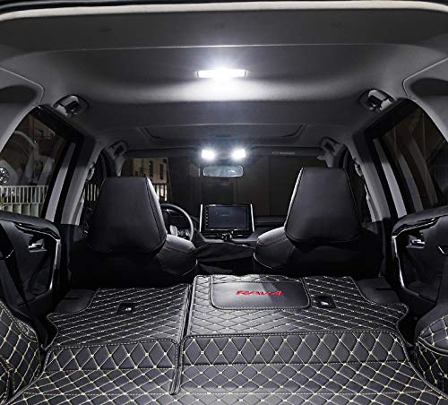 AWALITED 10pcs RAV4 LED Interior Lights Kit - Super Bright White & Yellow Dome Map Bulbs for 2016-2021 Toyota RAV4 Models
