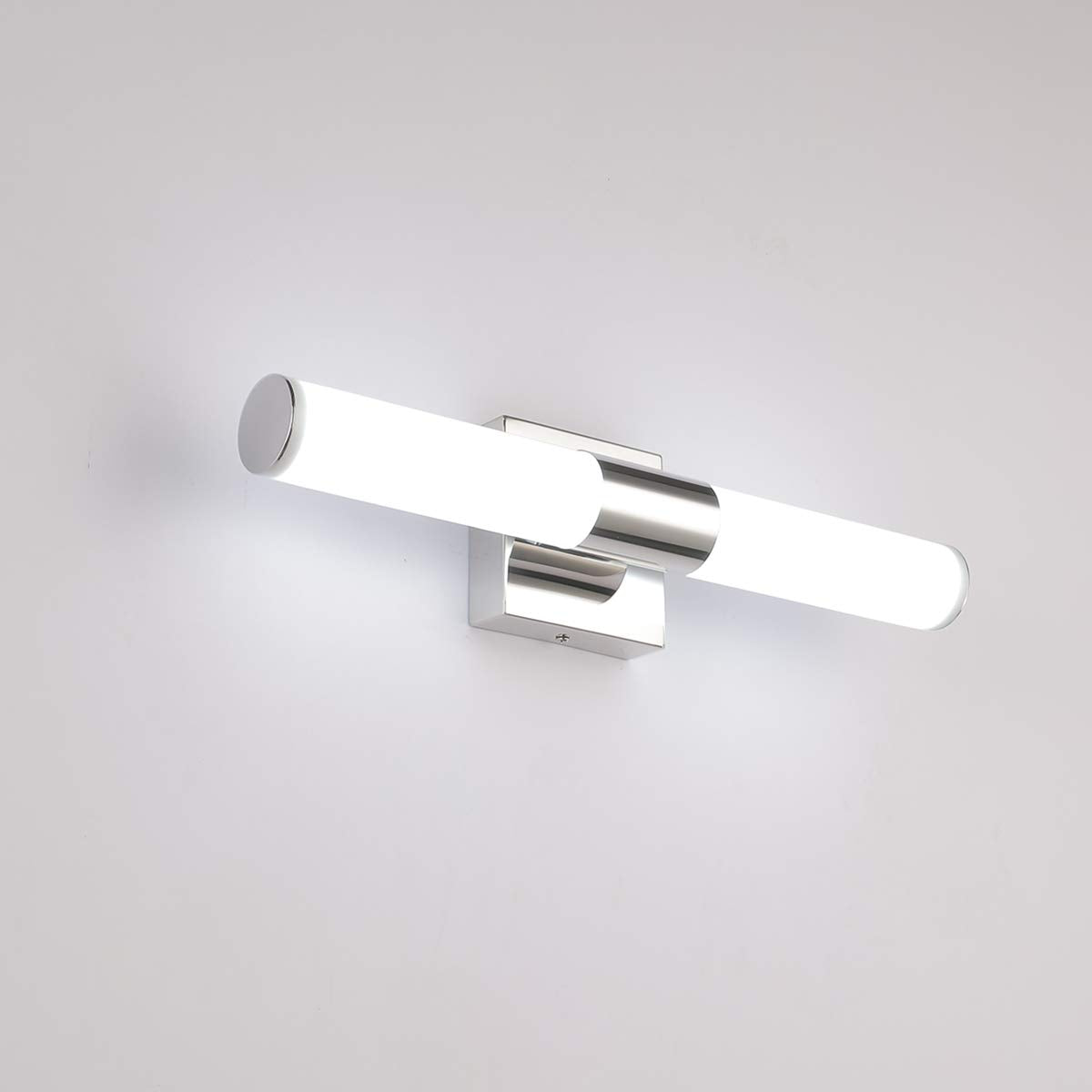 Trlife Dimmable Led Bathroom Light Fixture, 18.1 Stainless Steel, 10W Cool White 6000K, Model Vanityled-46Cm