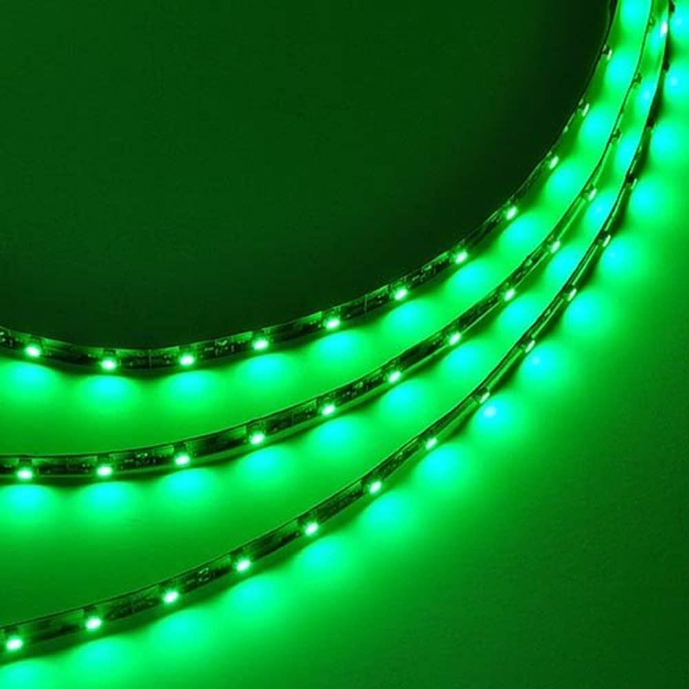 LEDwholesalers 16ft Flexible LED Ribbon, 300xSMD3528, Green, Model SYNCHKG018446, Plastic Material