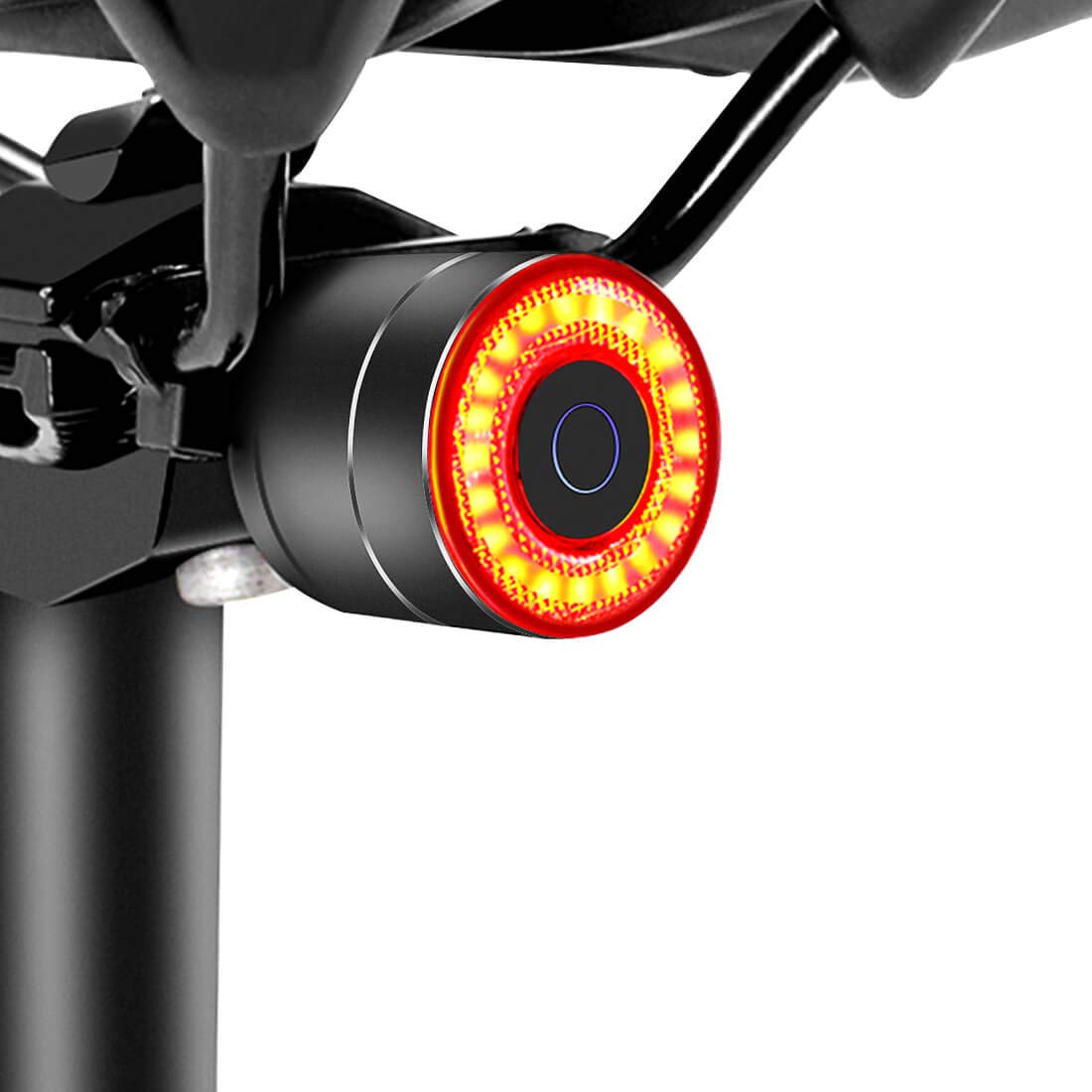 PADONOW Smart Bike Tail Light: USB Rechargeable Rear Bicycle Brake Light High Lumen Safety Red Led Cycling Taillight (Classic Br