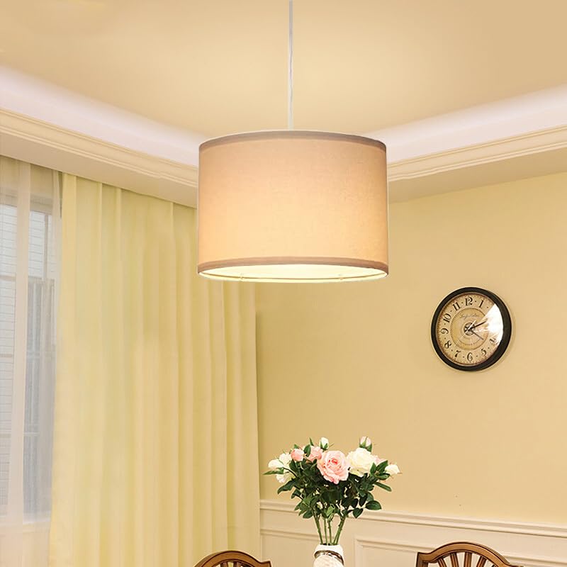 Zslaifu 15Ft Plug In Hanging Lamp With Switch, Flaxen Pendant Light With Plug In Cord, Hanging Light With Remote Control, Bulb I