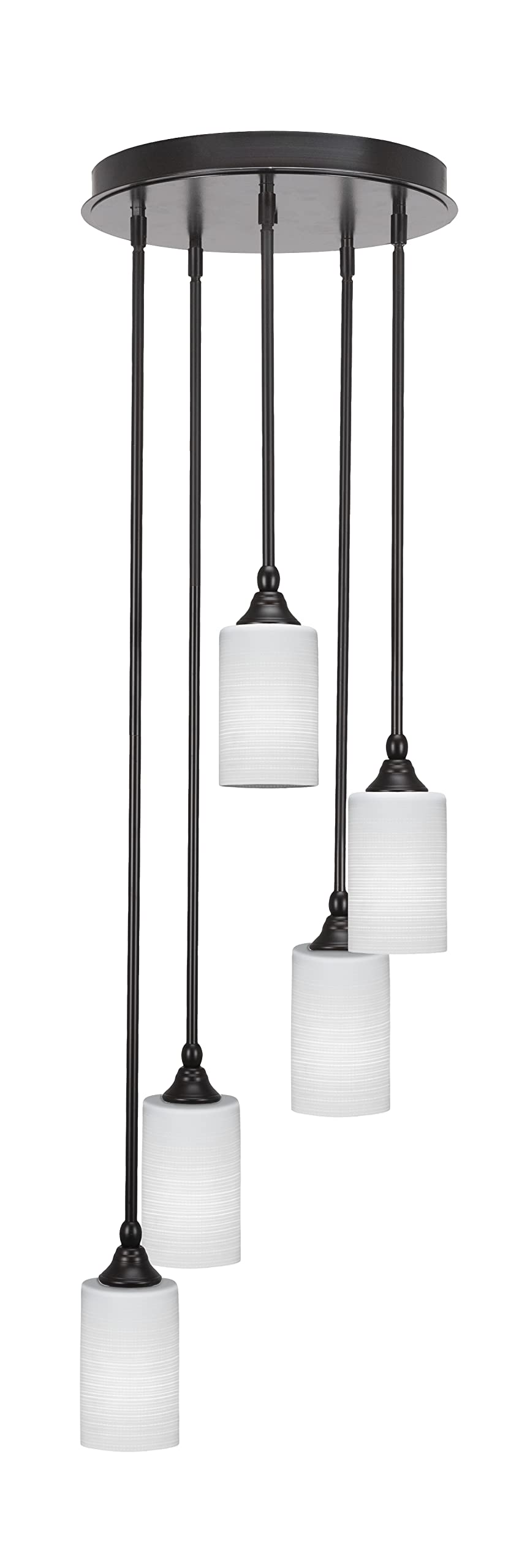 Empire 5 Light Cluster Pendalier in Espresso Finish (2145-ES-4061)