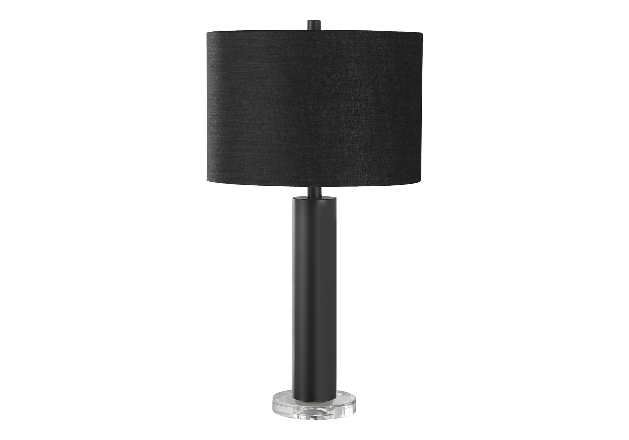 Monarch Specialties Table Lamp, Contemporary Black Metal, 28in H, 15in L x 15in W, Model I 9658