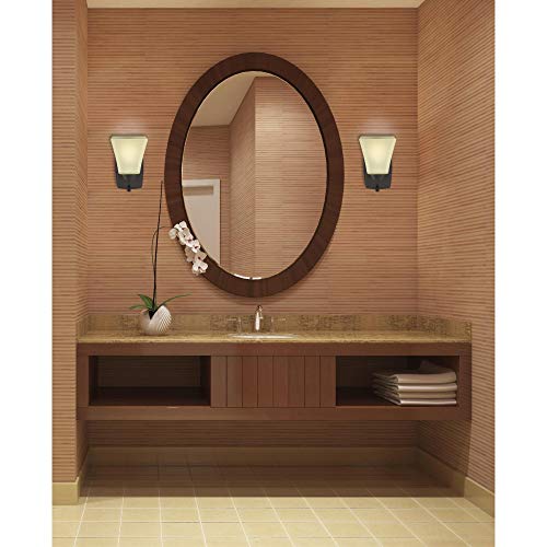 Westinghouse Midori One-Light Wall Fixture, Oil Rubbed Bronze with Amber Glass, Model 6307300, Metal Construction