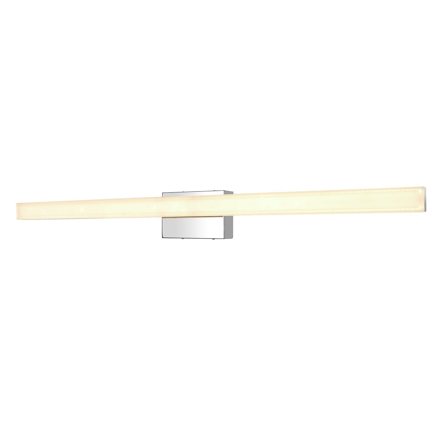 Mirrea 48In Modern Led Vanity Light For Bathroom Lighting Dimmable 46W Chromed (Warm White 3000K)