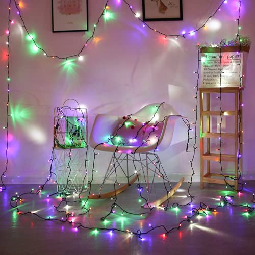 Ozs 2Pack 164Ft 400Led Extendable Color Changing Christmas String Lights Indoor/Outdoor, Waterproof 8 Modes Multicolor Christmas