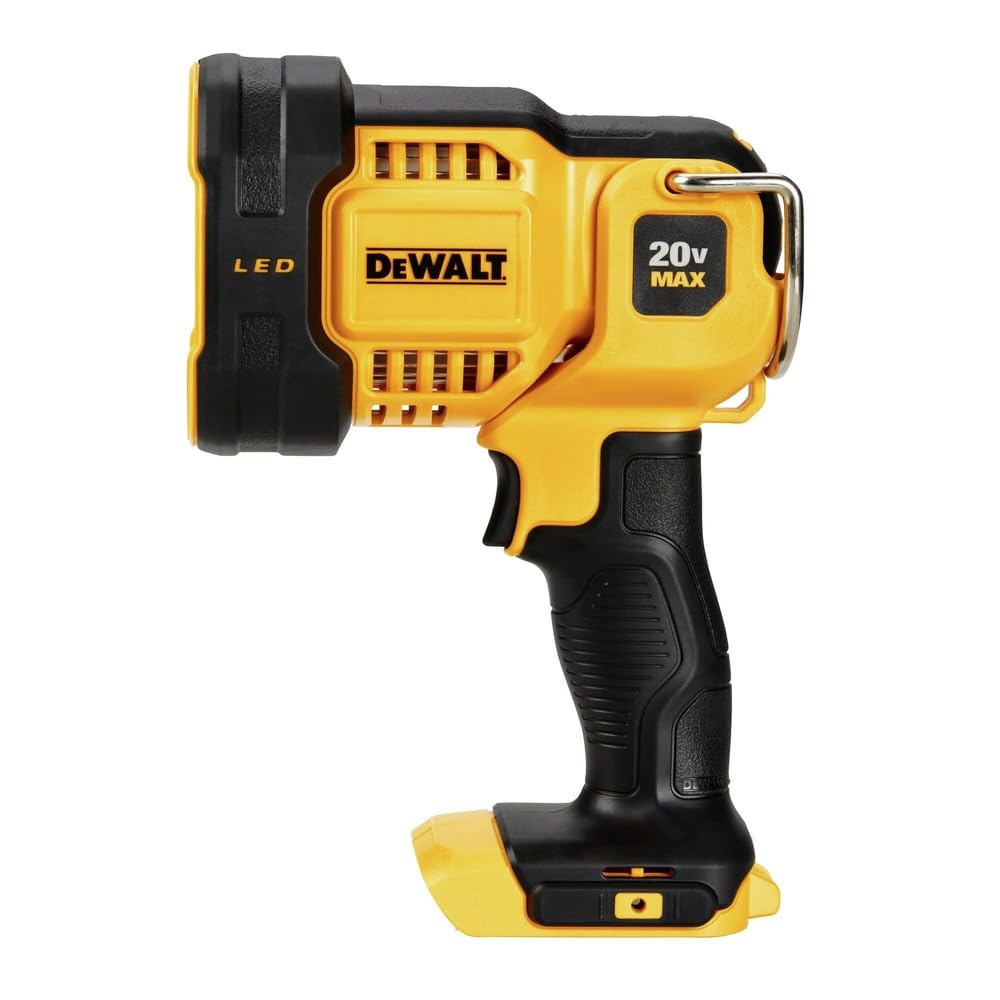 DEWALT 20V MAX JOBSITE LED Spotlight, Model DCL043, Red Color