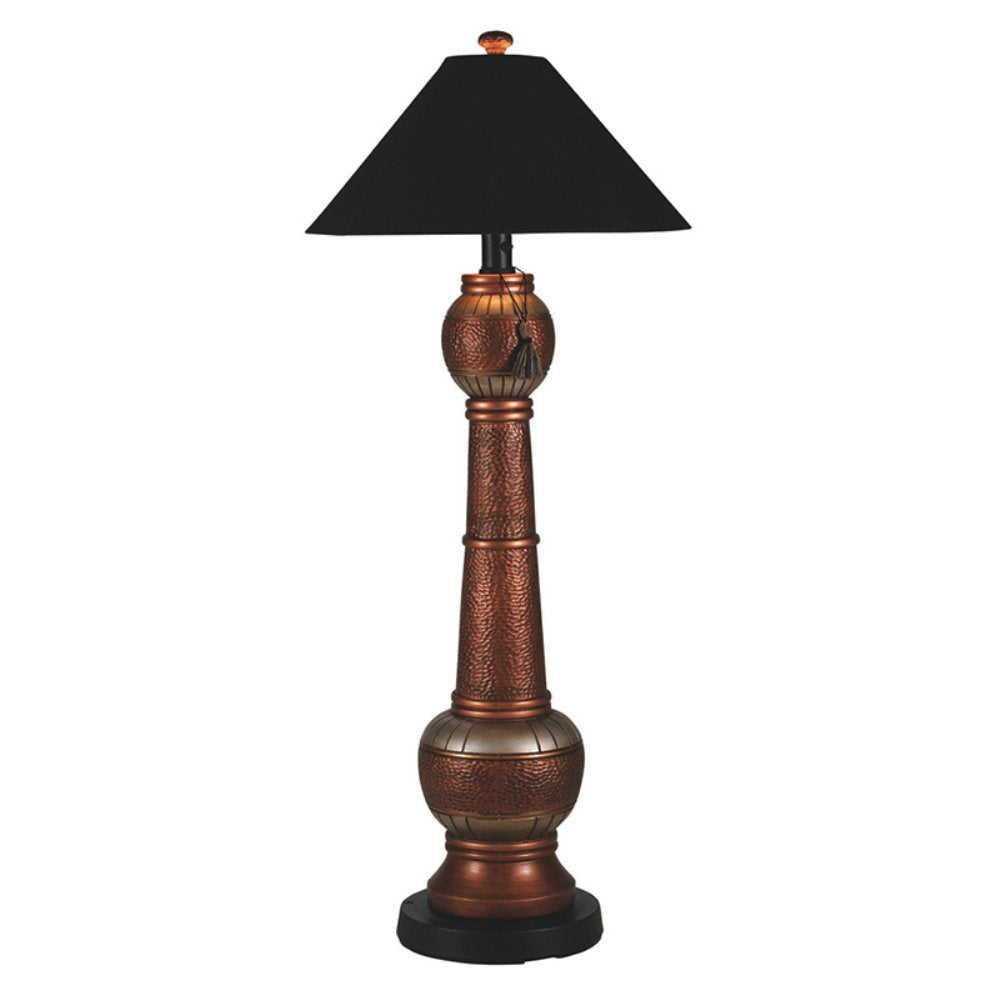 Patio Living Concepts Phoenix Outdoor Floor Lamp, Model 46927, Copper Resin Shade