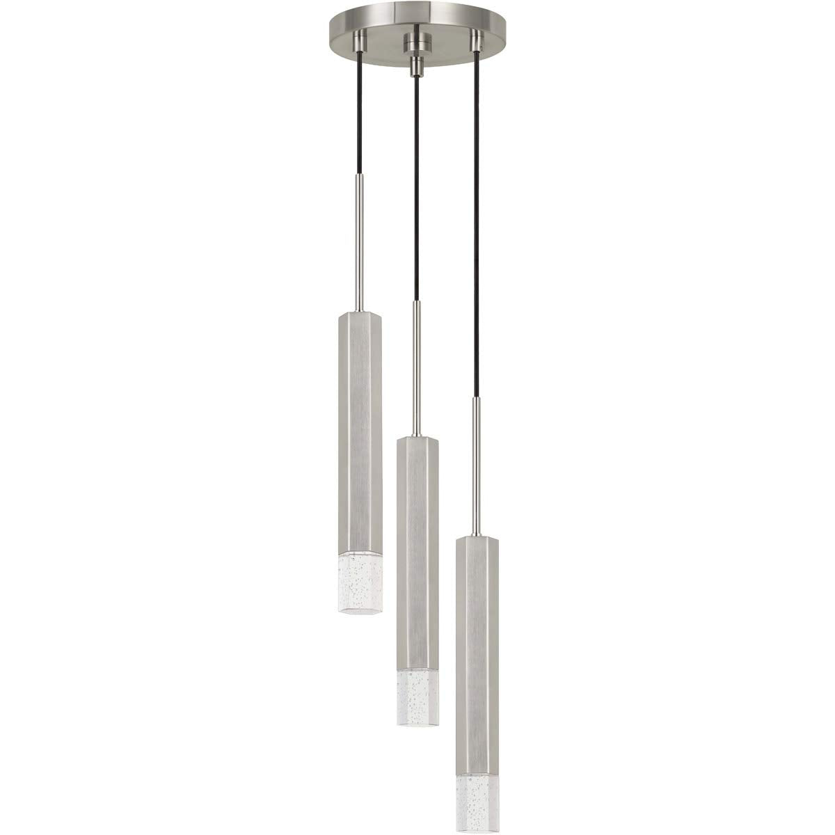 Cal Lighting FX-3723-3P-BS Transitional LED Pendant from Led Pendant Collection in Bronze/Dark Finish, 8.00 inches