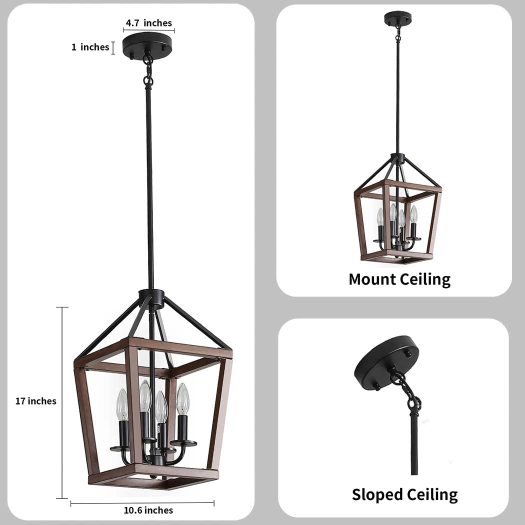 Farmhouse Orb Metal Chandelier
