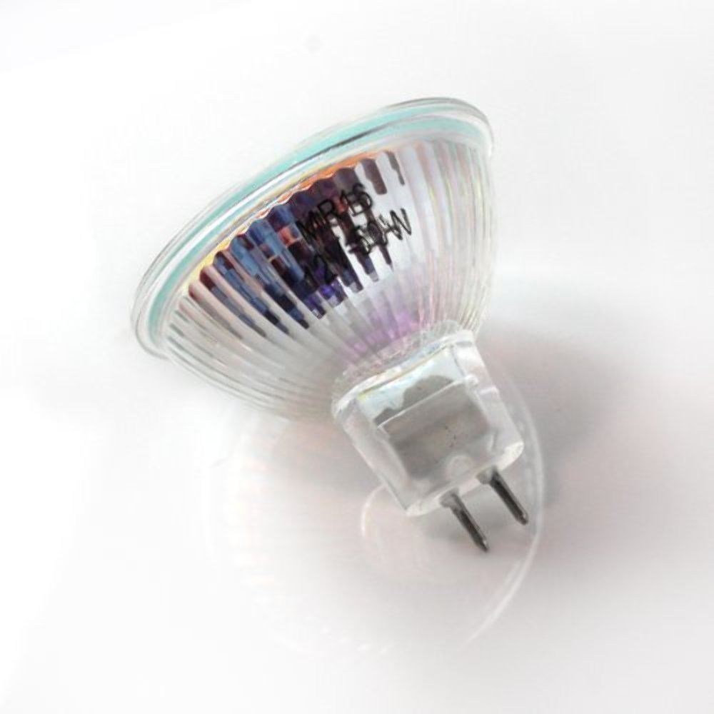 ETOPLIGHTING MR16 Halogen Flood Reflector Light Bulbs, 50W, 12V, Glass, 2-Pack
