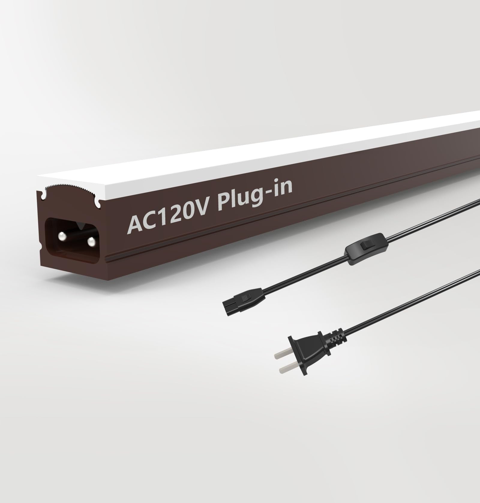 Leetdud Under Cabinet Lighting Plug In  12 Inch 1 Pc  Linkable Ac120V 3Cct 3000K/4000K/5000K Ultra Slim  Led Under Cabinet Lights For Counter Light  Kitchen  Shelf  Sink  Workshop  Desk  Bronze