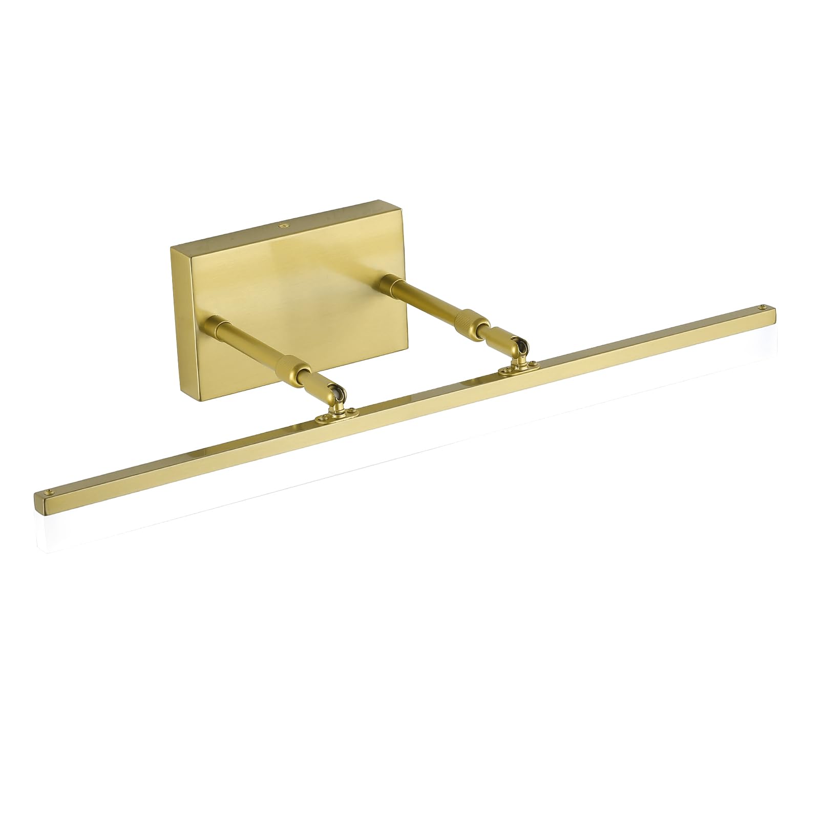 Aipsun Bathroom Vanity Light LED 24inch Brushed Gold Frosted Acrylic Modern Over Mirror Lighting