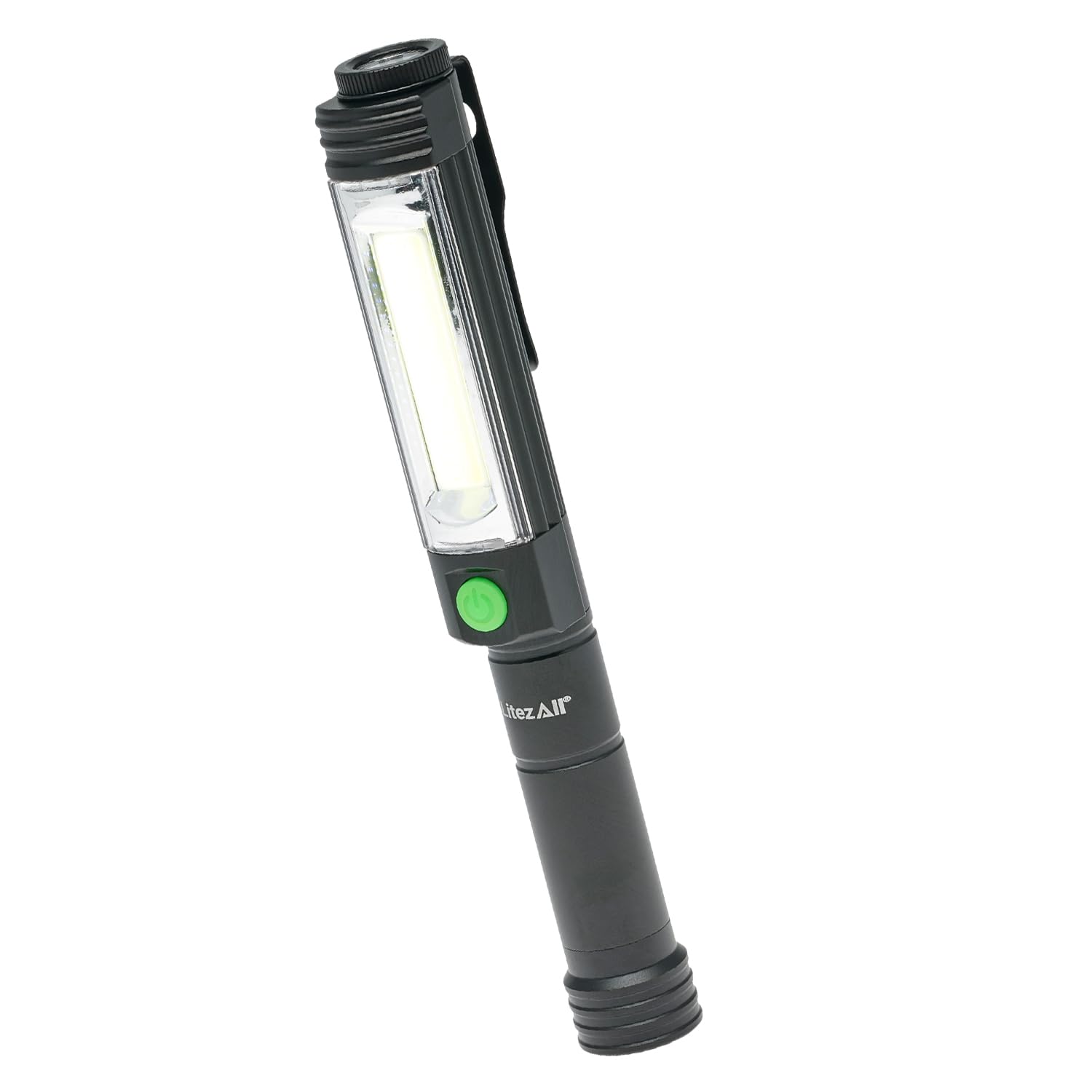 LitezAll COB LED Blip Compact Work Light 4-Pack, Mini Battery Operated Utility Flashlights with Bright Wide-Angle Beam for Work,